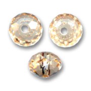Ronde aplatie Swarovski 5040 6 mm Light Colorado Topaz x1