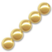 Perles nacrées Swarovski 5810 6 mm Gold Pearl x10
