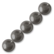 Perles nacrées Swarovski 5810 8 mm Dark Grey Pearl x5