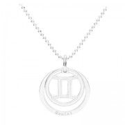 Pendentif signe astrologique Gémeaux - 18.5 mm en Argent 925 x1