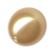 Nacrée semi-percée Swarovski 5818 8 mm Vintage Gold Pearl x1