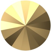 Crystal - Cabochon PureCrystal 1122 Rivoli 12 mm - Crystal Aurum x1 Cabochon PureCrystal 1122 Rivoli 12 mm - Crystal Aurum x1
