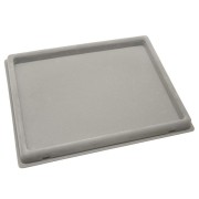 Plateau pour tapis de perlage 40x33 cm et couvercle transparent - Gris x1