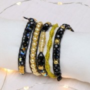 Perles nacrées Swarovski 5810 6 mm - Crystal Royal Gold Pearl x10