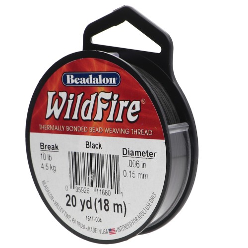 Fil nylon tressé WildFire 0.15 mm - Noir x18.2m
