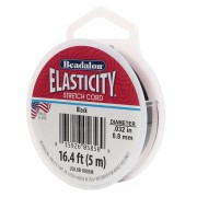 Noir - Fil élastique Elasticity 0.80 mm - Noir x5m Fil élastique Elasticity 0.80 mm - Noir x5m