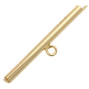 Embout pour tissage de perles rocailles & Delica Miyuki 32 mm - Doré x1