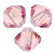 Toupies en cristal Swarovski 5328 3 mm - Light Rose Moonlight x50