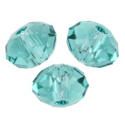 Perle ronde aplatie Swarovski 5040 6 mm - ReCreated Caribbean Green