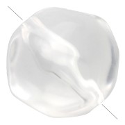 Crystal - Perles rondes irrégulières facettées 10 mm résine transparente - Crystal x6 Perles rondes irrégulières facettées 10 mm résine transparente - Crystal x6