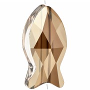 Perle Fish bead PureCrystal 5727 14 mm - Crystal Bronze Shade x1