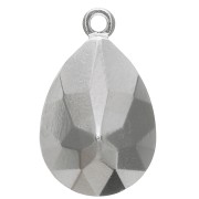 Serti pendentif à coller pour cabochon PureCrystal 4320 14x10 mm - Rhodié x1