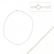 Tour de cou maille Rombo 1.5 mm en Argent 925 x46 cm
