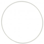 Anneau de montage et tissage rond 60 mm - Argenté x1