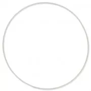 Anneau de montage et tissage rond 60 mm - Argenté x1