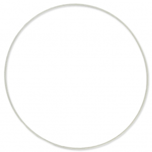 Anneau de montage et tissage rond 60 mm - Argenté x1