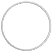 Anneau de montage et tissage rond 25 mm - Argenté x1