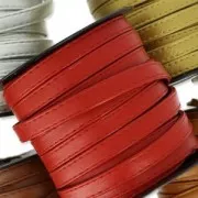 Sangle de sac en matière synthétique avec surpiqûres 10 mm Noir x 1m