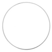 Anneau de montage et tissage rond 50 mm - Argenté x1