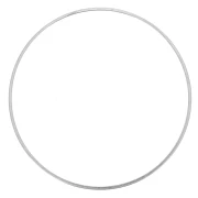Anneau de montage et tissage rond 50 mm - Argenté x1