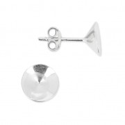 Clous d'oreille porte-cabochon PureCrystal 1088 6 mm Argent 925 x2