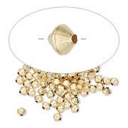 Perles toupies 3.10 mm Gold filled (or laminé) x10
