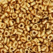 Spacer Triangle Miyuki Duracoat 2.8x1.3 mm SPTR28-4202 - Galvanized Gold x10g
