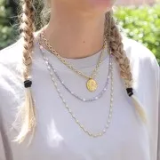 Spacer Triangle Miyuki Duracoat 2.8x1.3 mm SPTR28-4202 - Galvanized Gold x10g