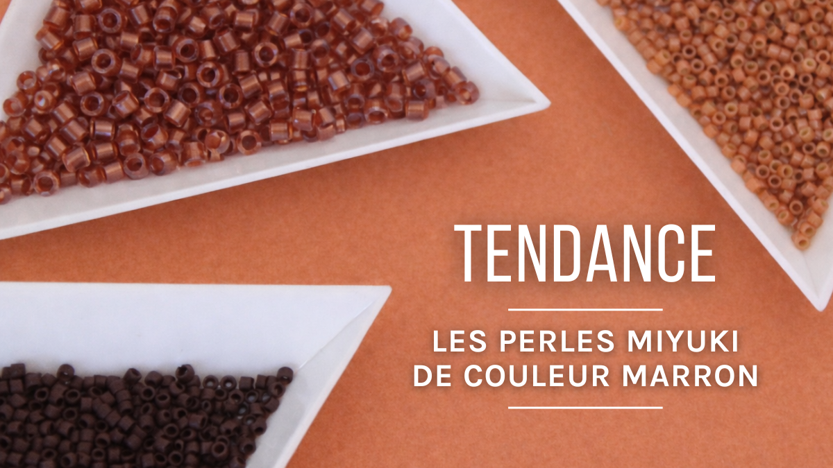 Couleur tendance : perles Miyuki Delica marron Couleur tendance : perles Miyuki Delica marron
