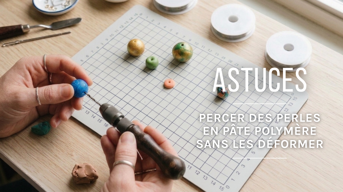 Comment percer des perles en pâte polymère sans les déformer ? Comment percer des perles en pâte polymère sans les déformer ?