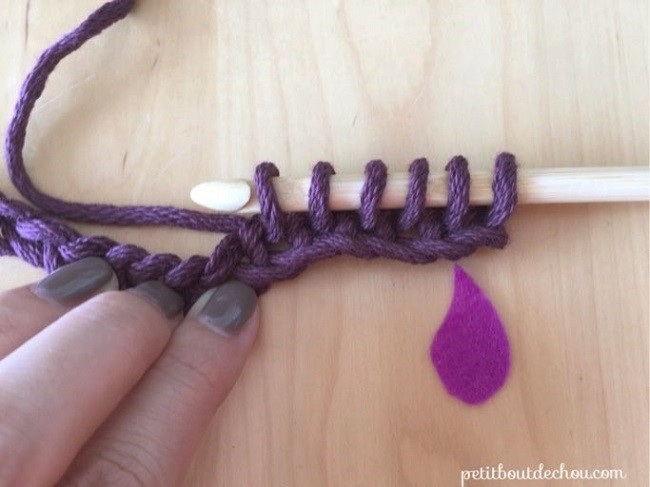 Manique au crochet en point étoile avec du fil coton : Etape 3 Manique au crochet en point étoile avec du fil coton : Etape 3