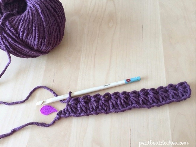 Manique au crochet en point étoile avec du fil coton : Etape 11 Manique au crochet en point étoile avec du fil coton : Etape 11