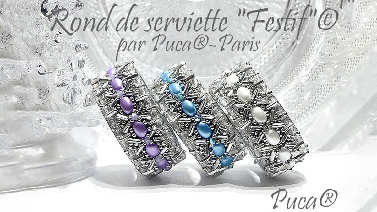 DIY rond de serviette festif avec perles Samos Les Perles par Puca® DIY rond de serviette festif avec perles Samos Les Perles par Puca®