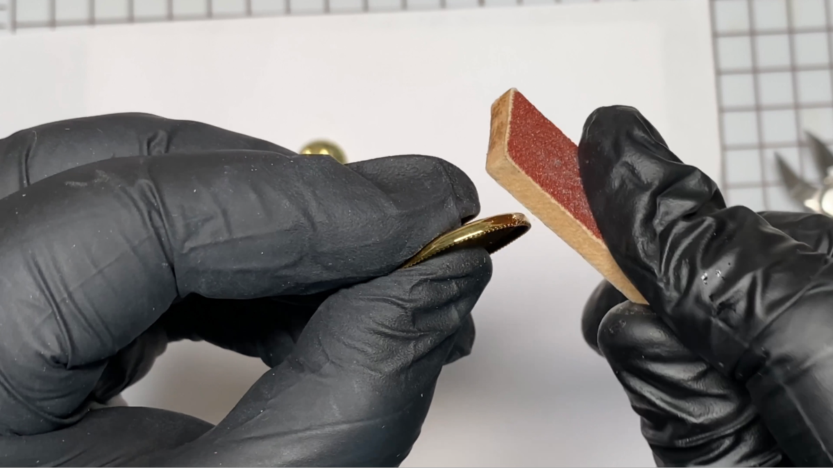 Boucles d'oreilles pendantes en polymère, encre et résine UV : Etape 2 Boucles d'oreilles pendantes en polymère, encre et résine UV : Etape 2