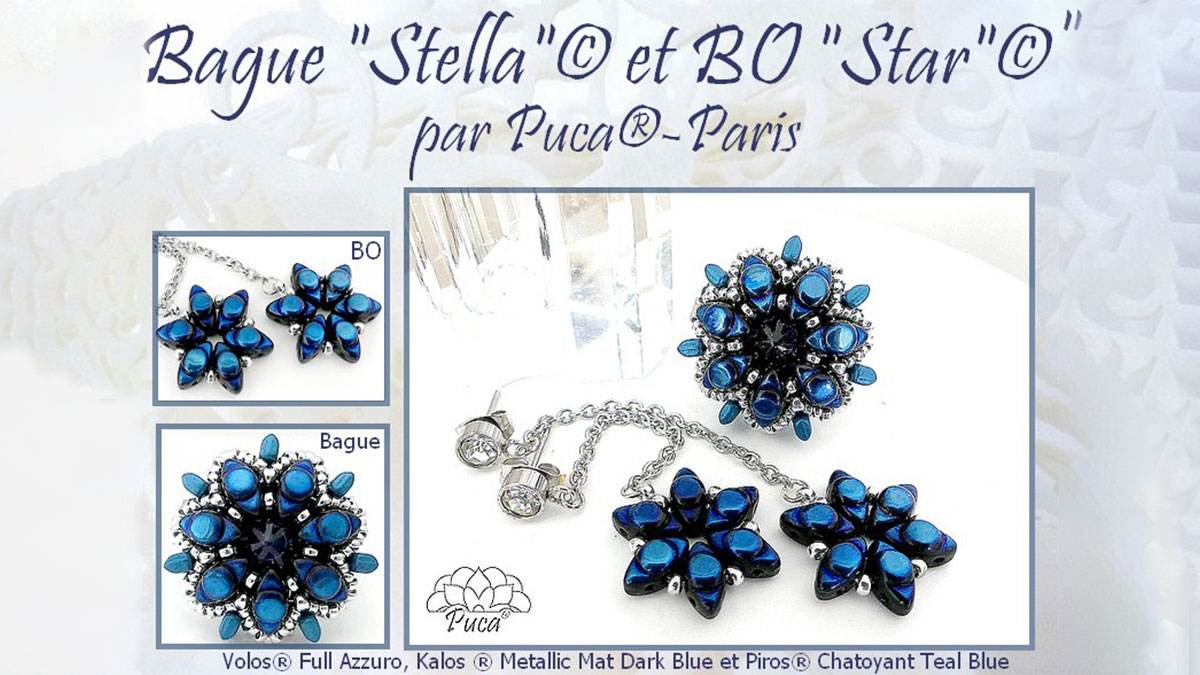 Bague Stella et Boucles d'oreilles Star par Puca® Bague Stella et Boucles d'oreilles Star par Puca®