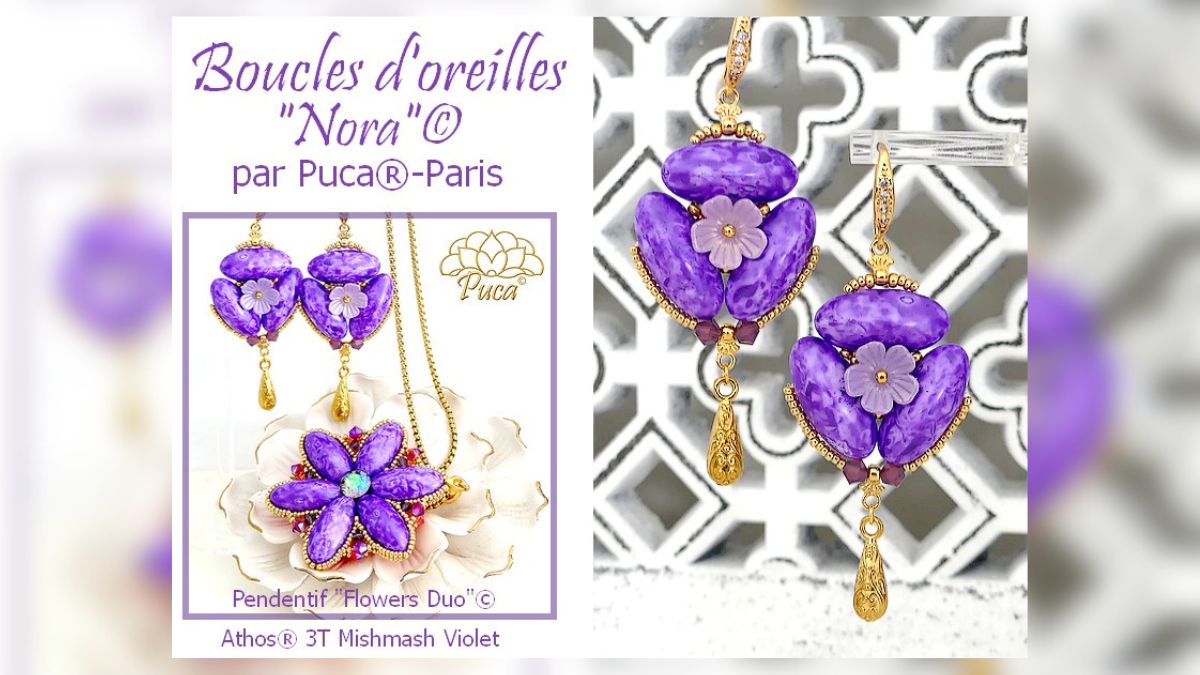 Boucles d'oreilles Nora par Les perles par Puca® Boucles d'oreilles Nora par Les perles par Puca®